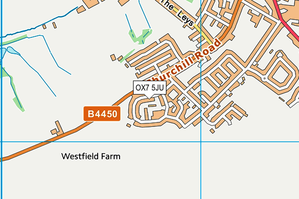OX7 5JU map - OS VectorMap District (Ordnance Survey)