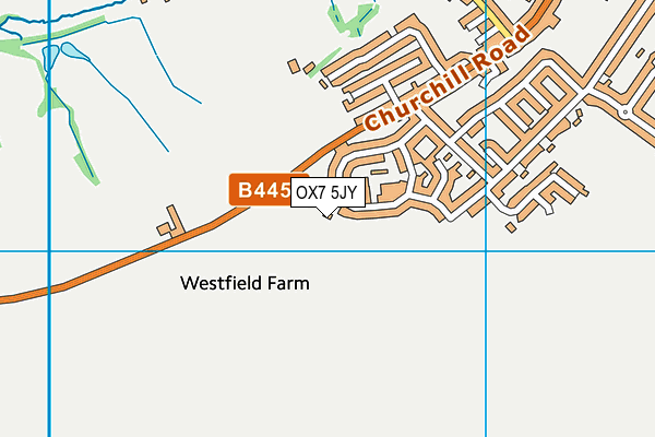 OX7 5JY map - OS VectorMap District (Ordnance Survey)