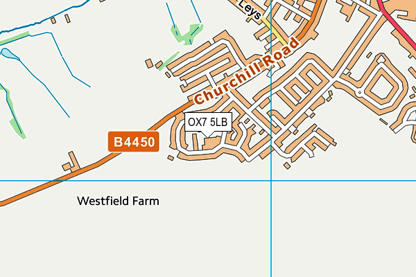 OX7 5LB map - OS VectorMap District (Ordnance Survey)
