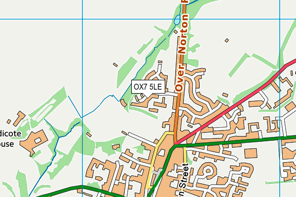 OX7 5LE map - OS VectorMap District (Ordnance Survey)