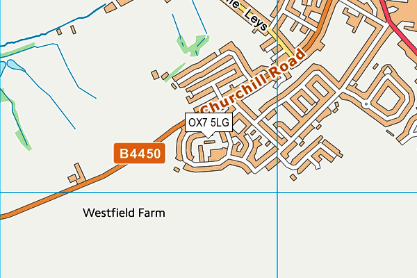 OX7 5LG map - OS VectorMap District (Ordnance Survey)