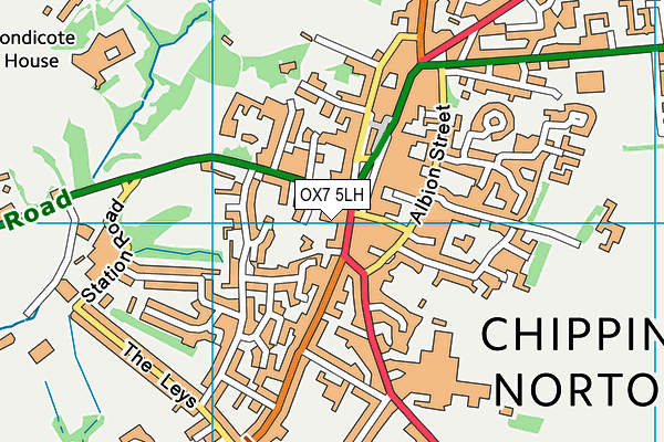 OX7 5LH map - OS VectorMap District (Ordnance Survey)