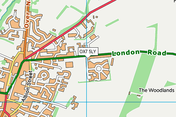 OX7 5LY map - OS VectorMap District (Ordnance Survey)