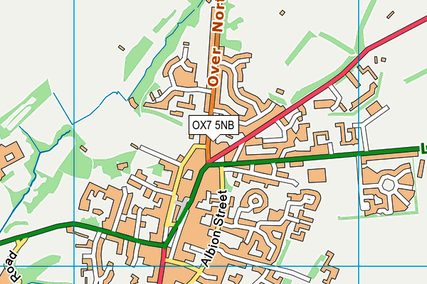 OX7 5NB map - OS VectorMap District (Ordnance Survey)