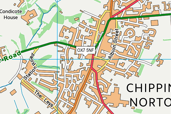 OX7 5NF map - OS VectorMap District (Ordnance Survey)