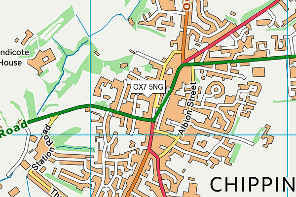 OX7 5NG map - OS VectorMap District (Ordnance Survey)