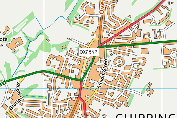 OX7 5NP map - OS VectorMap District (Ordnance Survey)