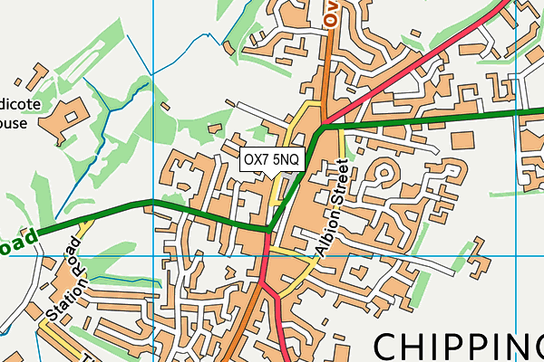 OX7 5NQ map - OS VectorMap District (Ordnance Survey)