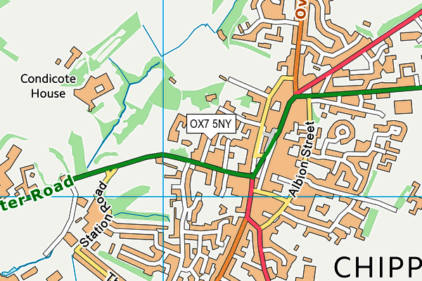 OX7 5NY map - OS VectorMap District (Ordnance Survey)