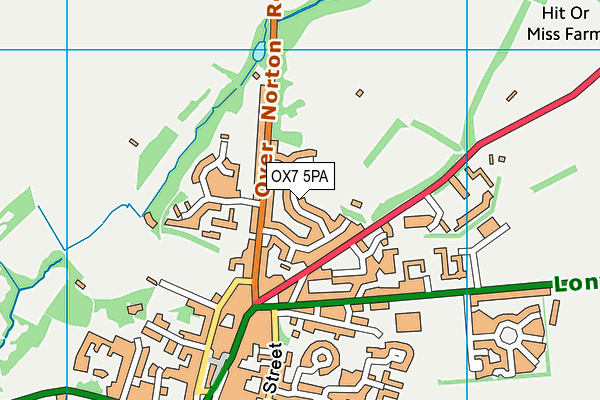 OX7 5PA map - OS VectorMap District (Ordnance Survey)