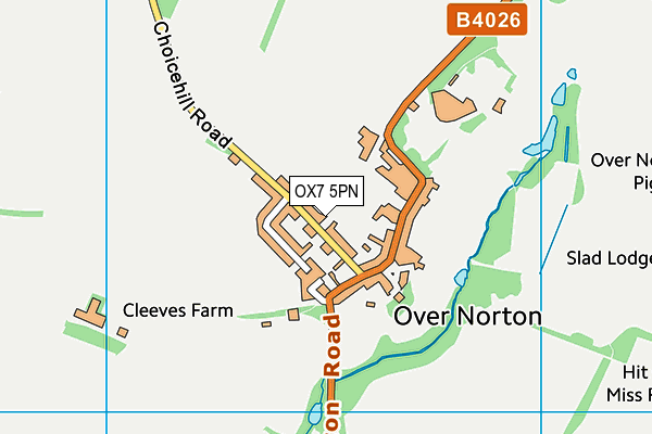 OX7 5PN map - OS VectorMap District (Ordnance Survey)