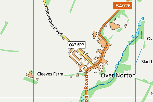 OX7 5PP map - OS VectorMap District (Ordnance Survey)