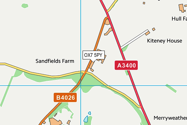 OX7 5PY map - OS VectorMap District (Ordnance Survey)