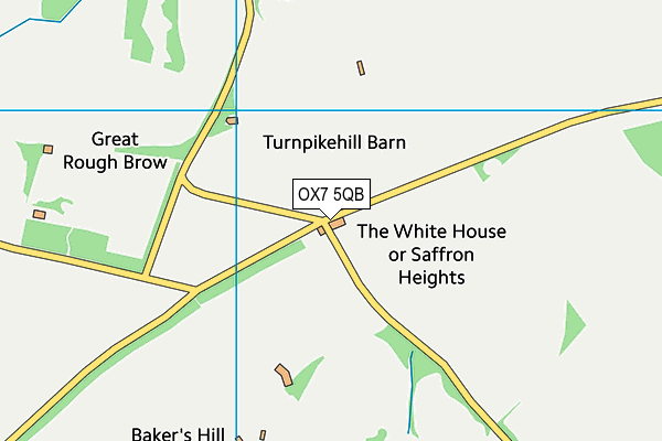 OX7 5QB map - OS VectorMap District (Ordnance Survey)