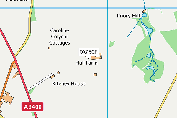 OX7 5QF map - OS VectorMap District (Ordnance Survey)