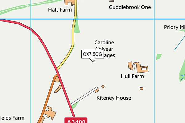 OX7 5QG map - OS VectorMap District (Ordnance Survey)