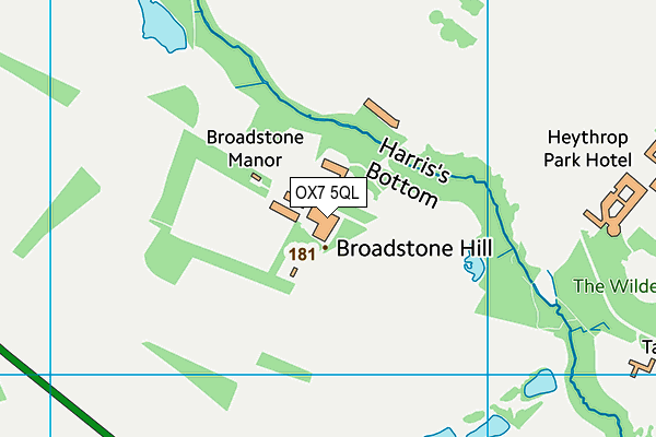 OX7 5QL map - OS VectorMap District (Ordnance Survey)