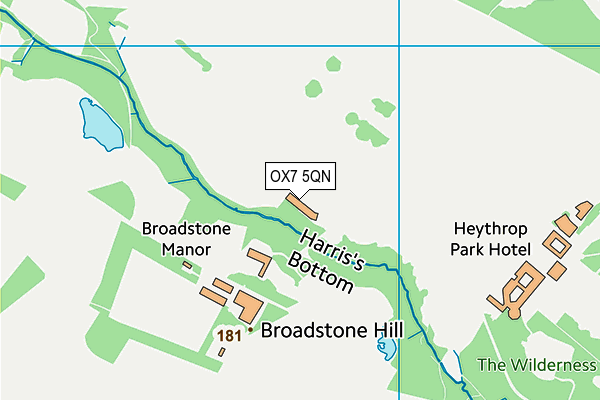 OX7 5QN map - OS VectorMap District (Ordnance Survey)