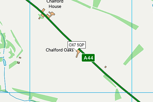 OX7 5QP map - OS VectorMap District (Ordnance Survey)