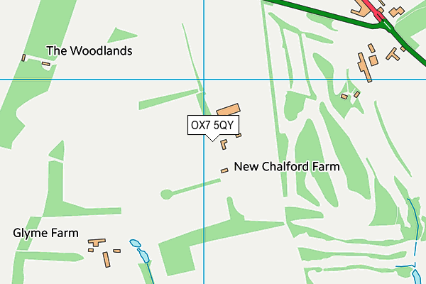 OX7 5QY map - OS VectorMap District (Ordnance Survey)