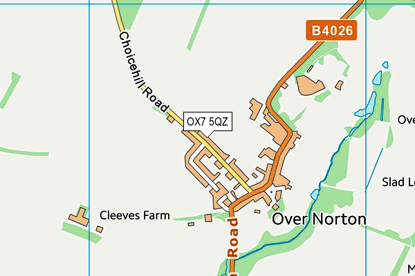 OX7 5QZ map - OS VectorMap District (Ordnance Survey)