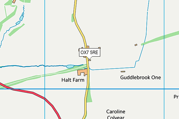 OX7 5RE map - OS VectorMap District (Ordnance Survey)