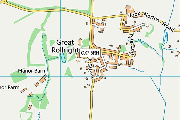 OX7 5RH map - OS VectorMap District (Ordnance Survey)