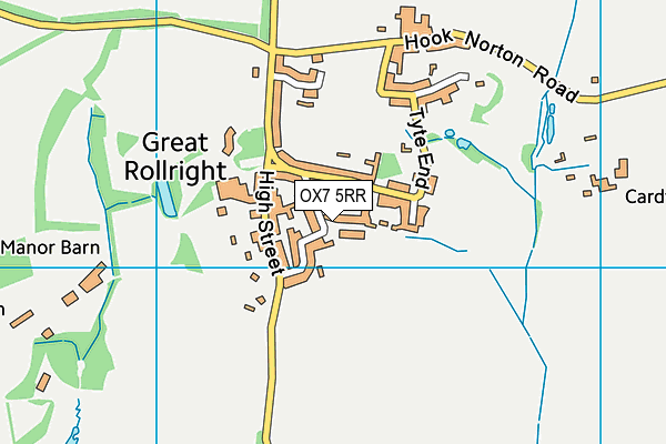 OX7 5RR map - OS VectorMap District (Ordnance Survey)