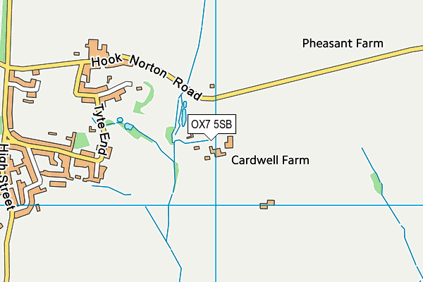 OX7 5SB map - OS VectorMap District (Ordnance Survey)