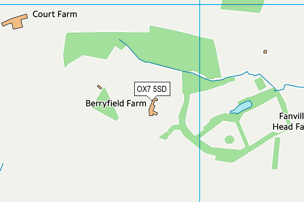 OX7 5SD map - OS VectorMap District (Ordnance Survey)