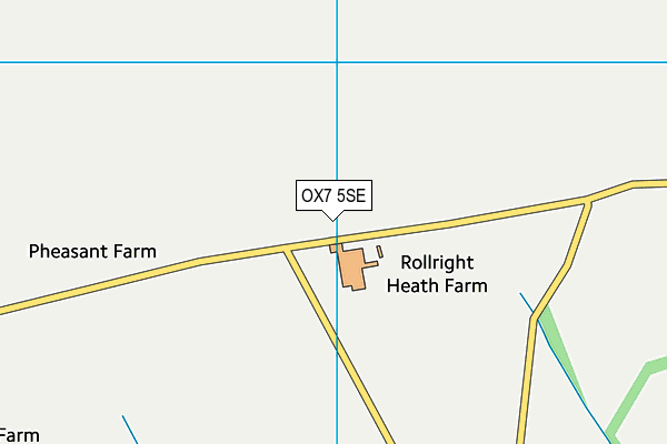 OX7 5SE map - OS VectorMap District (Ordnance Survey)