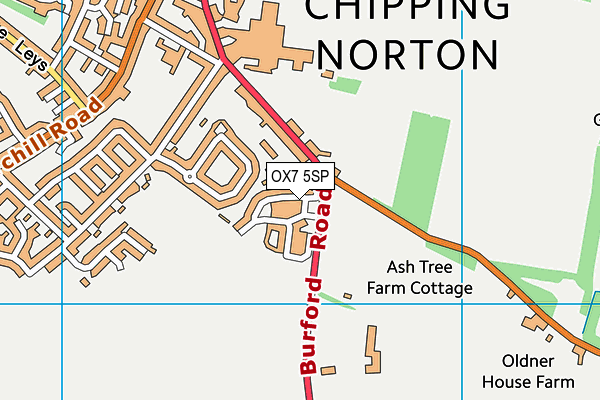 OX7 5SP map - OS VectorMap District (Ordnance Survey)