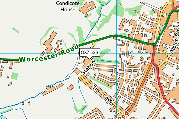 OX7 5SS map - OS VectorMap District (Ordnance Survey)