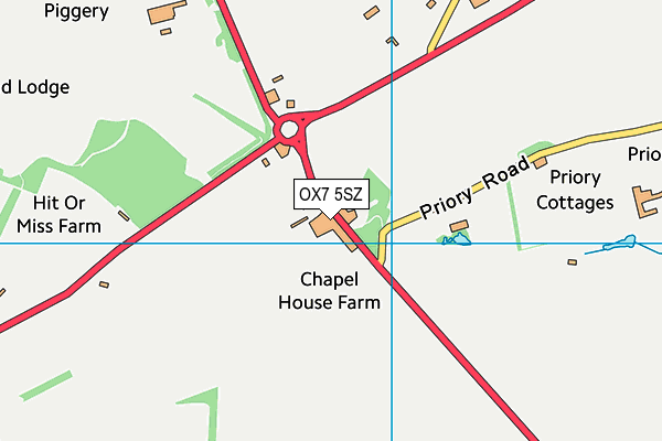 OX7 5SZ map - OS VectorMap District (Ordnance Survey)