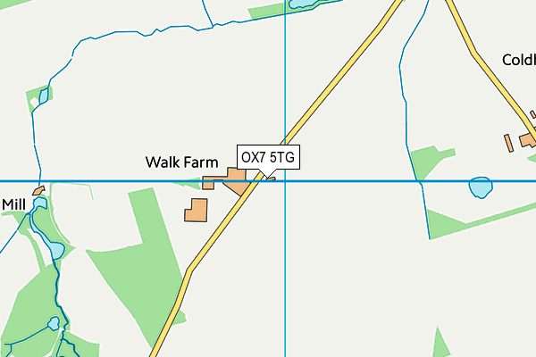 OX7 5TG map - OS VectorMap District (Ordnance Survey)
