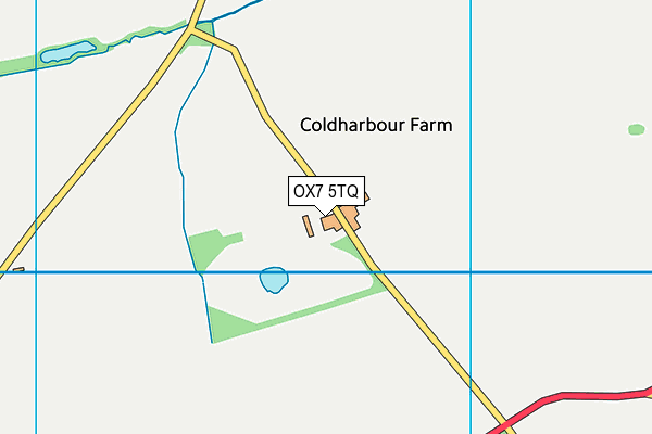 OX7 5TQ map - OS VectorMap District (Ordnance Survey)