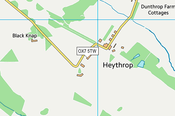 OX7 5TW map - OS VectorMap District (Ordnance Survey)