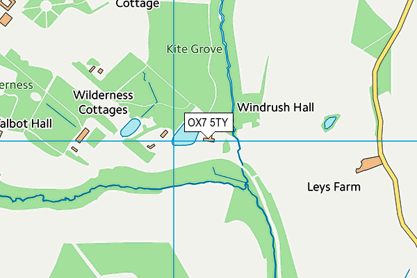 OX7 5TY map - OS VectorMap District (Ordnance Survey)