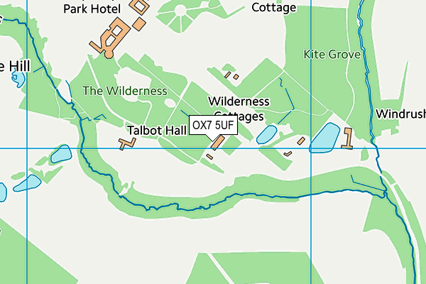 OX7 5UF map - OS VectorMap District (Ordnance Survey)