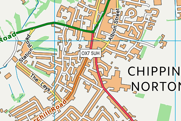 OX7 5UH map - OS VectorMap District (Ordnance Survey)