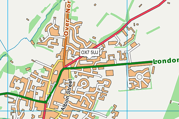 OX7 5UJ map - OS VectorMap District (Ordnance Survey)