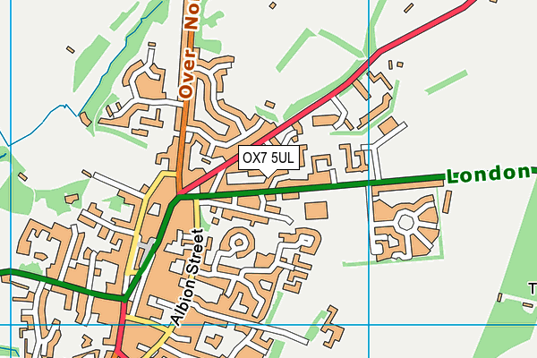 OX7 5UL map - OS VectorMap District (Ordnance Survey)