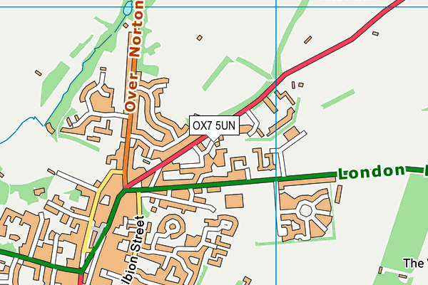 OX7 5UN map - OS VectorMap District (Ordnance Survey)