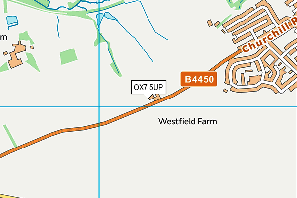 OX7 5UP map - OS VectorMap District (Ordnance Survey)