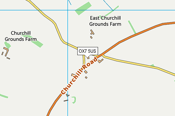 OX7 5US map - OS VectorMap District (Ordnance Survey)
