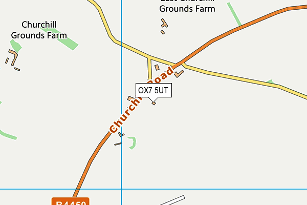 OX7 5UT map - OS VectorMap District (Ordnance Survey)