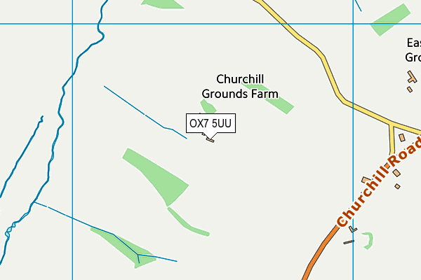 OX7 5UU map - OS VectorMap District (Ordnance Survey)