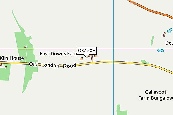 OX7 5XE map - OS VectorMap District (Ordnance Survey)