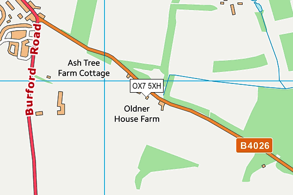 OX7 5XH map - OS VectorMap District (Ordnance Survey)