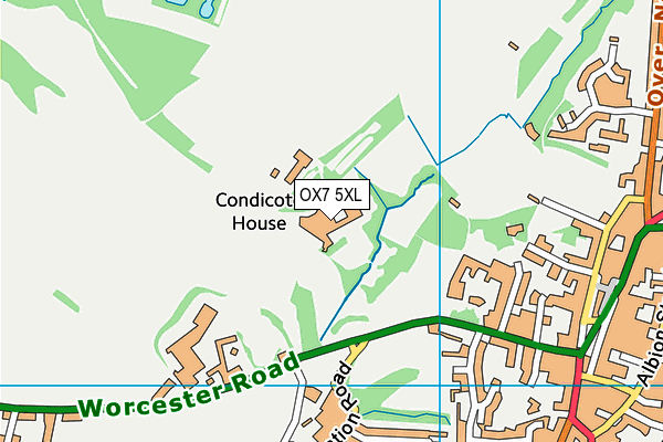 OX7 5XL map - OS VectorMap District (Ordnance Survey)